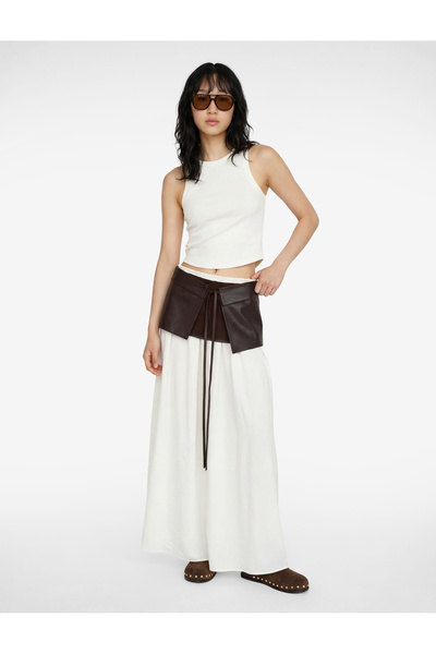 Koton Slim Fit Sleeveless Halter Neck Blouse