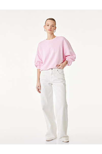 Koton Hanorac cu mânecă lungă guler rotund Three Thread