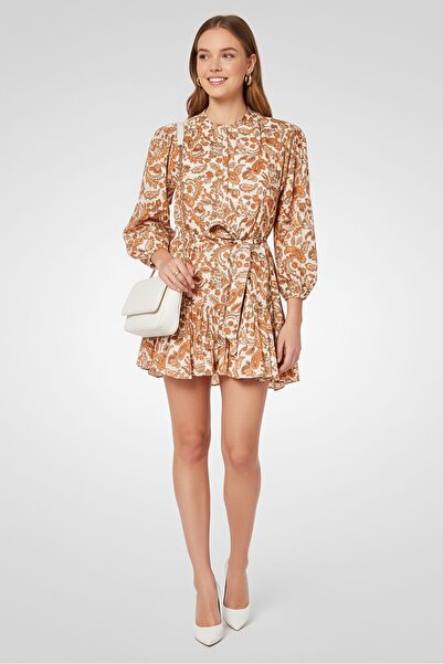 Maje Women Paisley Print Mini Dress, Multicolor