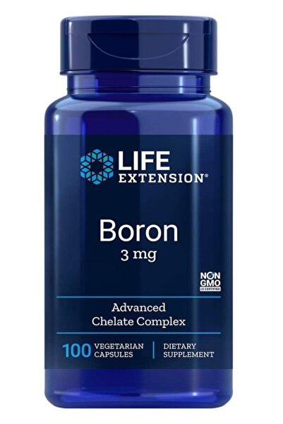 Life Extension Boron 3mg Veg Caps - Triple Boron Complex with Boron Citrate, ...