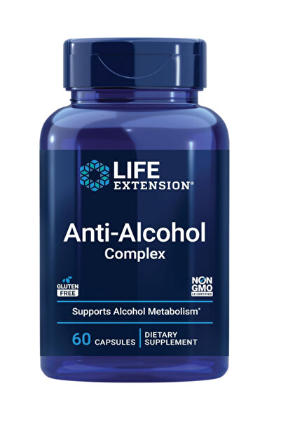 Life Extension Anti-Alcohol Complex, Vitamin C, zinc, Grape Seed, Milk Thistl...