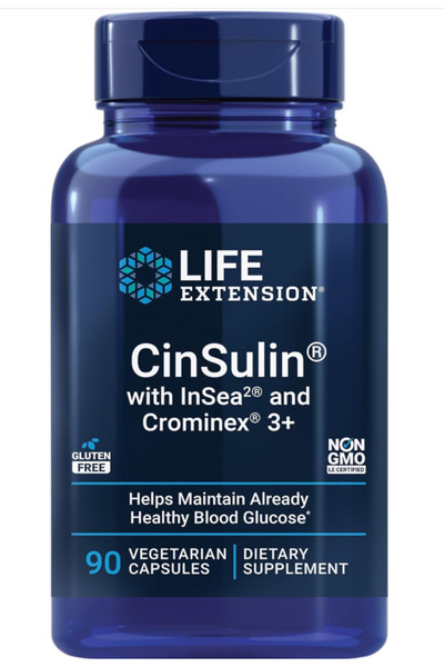 Life Extension CinSulin with InSea2 and Crominex 3+, shilajit, amla, Cinnamon...