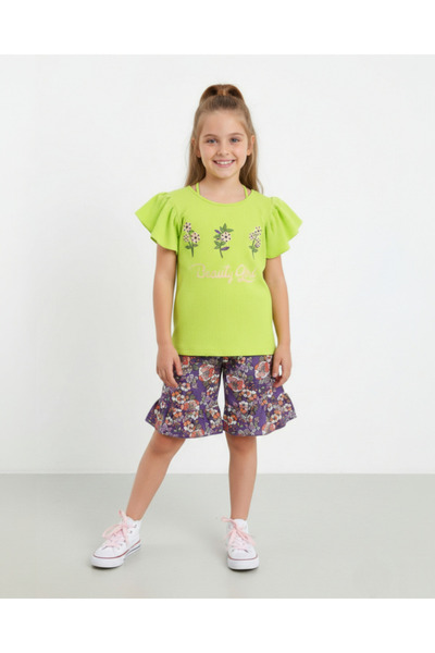 Egelite FETE VARĂ 10-11-12-13-14 ANI MODEL ETNIC PANTALONI SCURT DE SUS