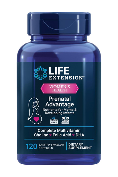 Life Extension Prenatal Advantage, Women’s multivitamin, folic Acid, Choline,...