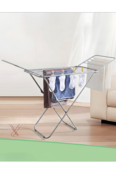 Generic Foldable Clothes Drying Rack, Double-Wing X-Frame Laundry Airer Stand...