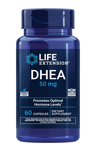 Genel Markalar DHEA 50 mg – Hormone Balance, Memory, Muscle Mass and Bone Den...