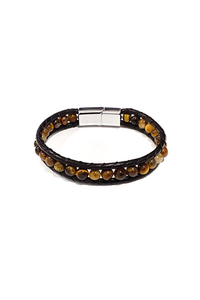 HER ŞEY NOTA www.herseynota.com Power Circle Brown Genuine Leather Natural St...