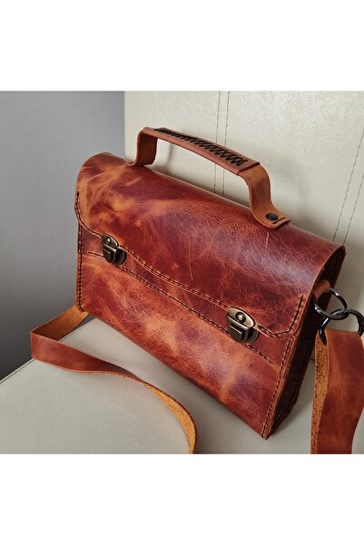 08dericraft Genuine Leather Handmade Bag (25*18 cm) - Leather Handmade Wallet...