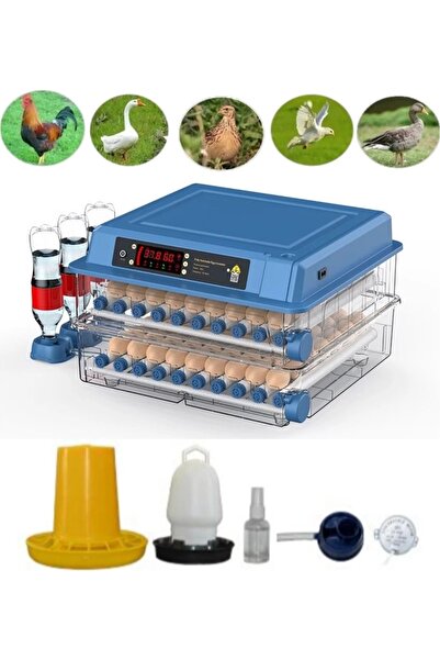 PowerS-Pro 128’li Tam Otomatik Kuluçka Makinesi | Dijital Isı Nem Kontrol | N...