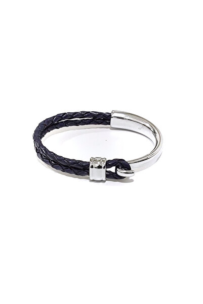 HER ŞEY NOTA www.herseynota.com Atlas Ring Navy Blue Genuine Leather Hooked M...