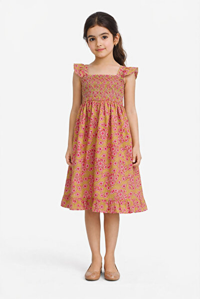 Gingersnaps Girls' Woven Floral Dress with Straps