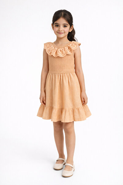 Gingersnaps Girls' Flared Hem Puff Sleeve Dress