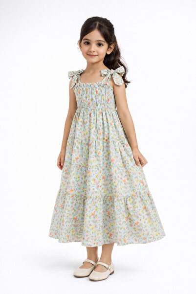 Gingersnaps Girls' Long Patterned Dress