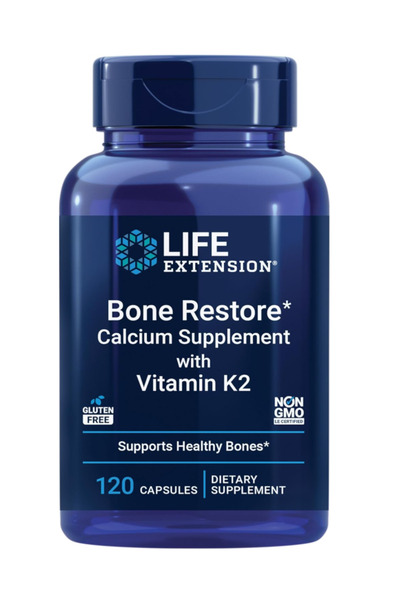 Life Extension Supplements, Bone Restore Elite Calcium with Super Potent K2, ...