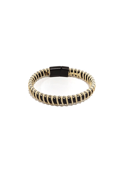 Herşey Nota سوار رجالي من الجلد الطبيعي باللون البيج من أورمان شيلد |   تصميم...