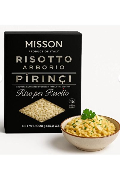 MİSSON Glutensiz Risotto Arborio Italyan Rice Pirinç 1 Kg