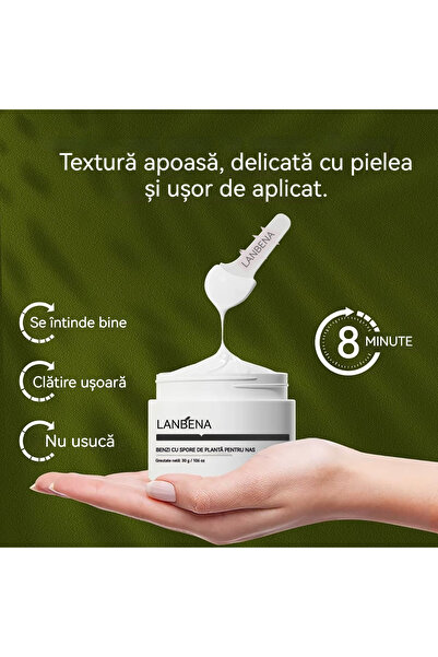 LANBENA Mască Cremă pentru Îndepărtarea Punctelor Negre Cu Aloe Vera Curățare profundă a porilor