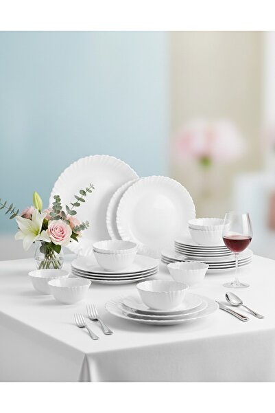 La Opala طقم أدوات مائدة مكون من 20 قطعة، ارتقِ بتجربة تناول الطعام الخاصة بك...