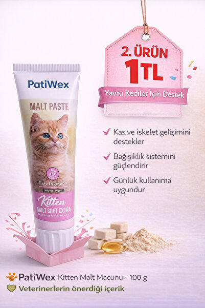 PATİWEX Kedi Maltı – Kitten Yavru Kedi İçin Malt Macunu 100 g |