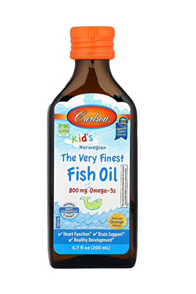Carlson Kid's The Very Finest Fish Oil, 800 mg Omega-3s, Norwegian, Sustainab...