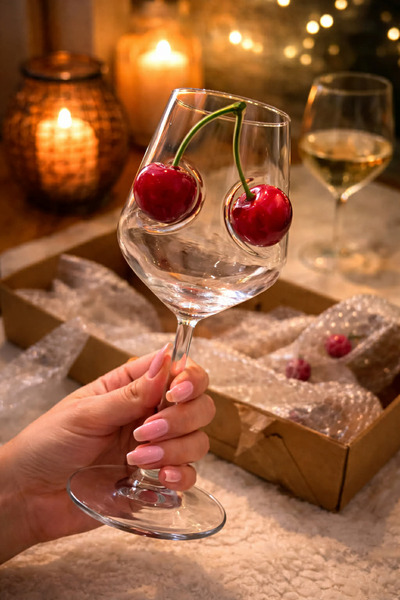 SERETTA 2'li Şarap Kadehi - Dekoratif Tasarım