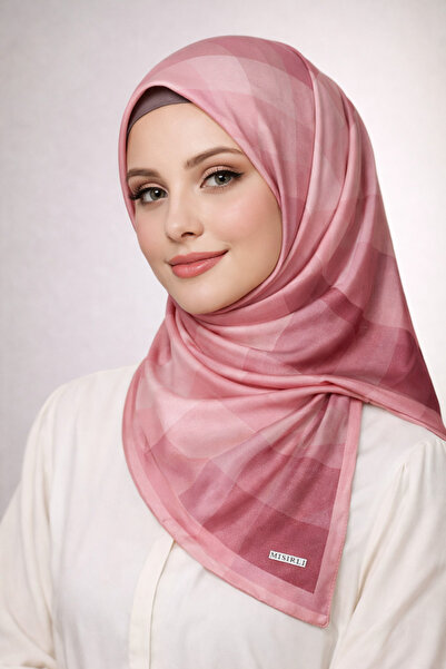 mim eşarp Mısırlı Eşarpları Emprime Sport Kristal Ekose Desenli Eşarp