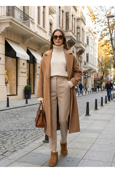 Businesshoess Mi̇la Taba Suede Genuine Leather Women's Daily Boots