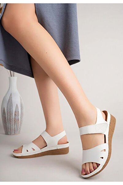 KOCAMANLAR Aryan 101-990 D.R Recommended Orthopedic Women's Sandals White
