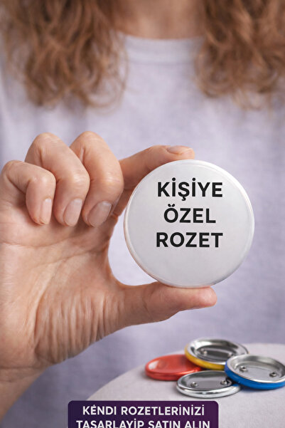 Fynbos Kişiye Özel Buton Rozet 44 mm - Özel Tasarım Yaka Rozeti