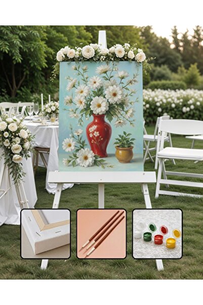 ORENDA HOBİ SANAT SAYILARLA BOYAMA Sayılarla Boyama Vazoda Çiçekler (Güncel)