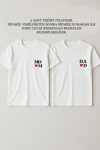 MODA Мама и татко с отпечатано парти за разкриване на пола Мама и татко с под...