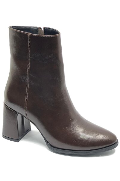 KOCAMANLAR Feles Classic Heeled Women's Boots Brown