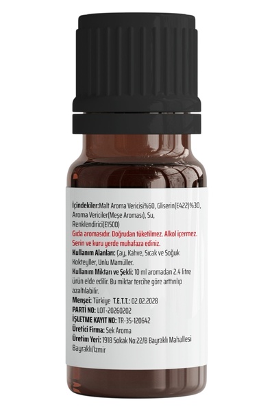 Sek Aroma İrish Premium Hazır Karışım Malt Kiti - İrish Premium Malt Aroması 5x10 ML