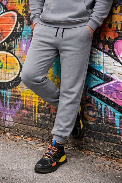 Souris Ανδρικό παντελόνι casual βαμβακερό επένδυση fleece υφάσματα με ριμπάκι...