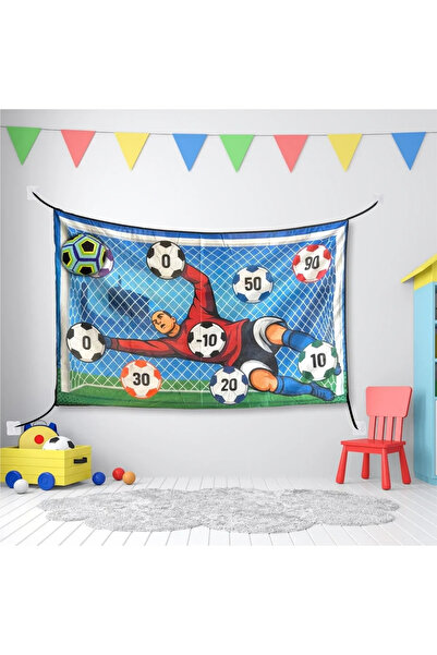 htauto Cırtlı Futbol Topu ve Kale Vur Yapıştır Oyunu