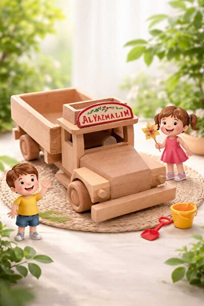 Woodceet OYUNCAK AHŞAP KAMYON ALYAZMALIM SERİSİ