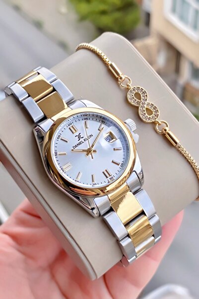 Daniel Klein Kadın kolsaati gold çelik orjinal 3 atm su gecırmez 2 yıl garant...