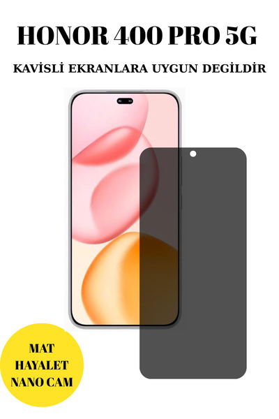 technocaseee Honor 400 Pro 5g MAT Hayalet Nano Ekran Koruyucu Darbelere Karşı...