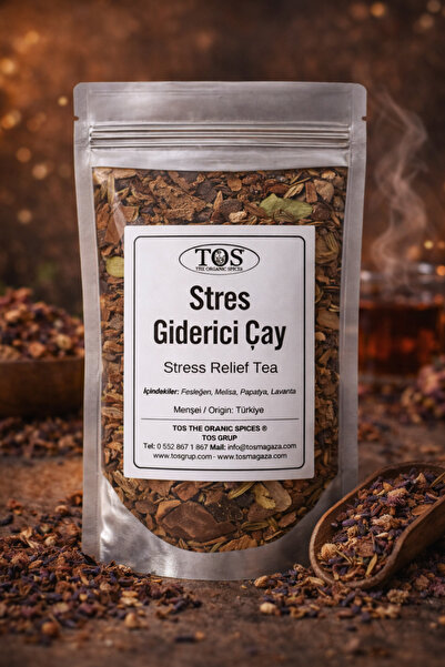 TOS The Organic Spices 100 جرام شاي تخفيف التوتر - الأول شاي عالي الجودة لتخف...