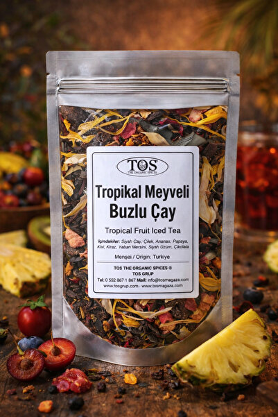 TOS The Organic Spices Tropikal Meyveli Buzlu Çay 40 gr (1. Kalite) Tropical ...
