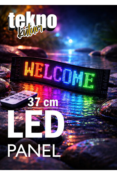 TEKNOKUTUM Led matrix panel USB 5V Bluetooth Uygulamalı Kaydırmalı Araba Yazı...