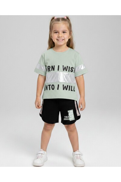 voyyo kids baby ДІВЧАТКА ЛІТНІЙ ШОРТИ З ПРИНТОМ 100% БАВОВНА ДЕТАЛЬНИЙ ПІДПИС...