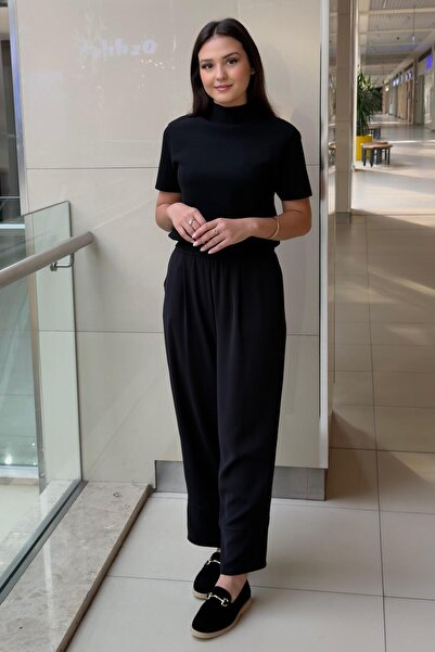 sentez giyim Sentez Love Yandan Fermuarlı Pantolon