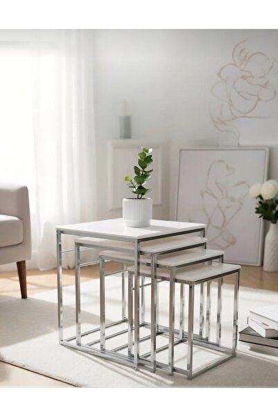 Nokta Sehpa Home CANFEZA 4LÜ ZİGON SEHPA