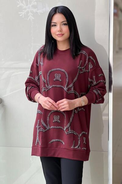 Ghisa Taş Desenli Tunik