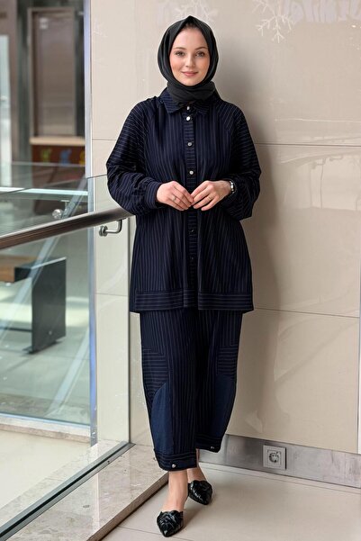 Ghisa Gizgli Gömlek Pantolon Takım