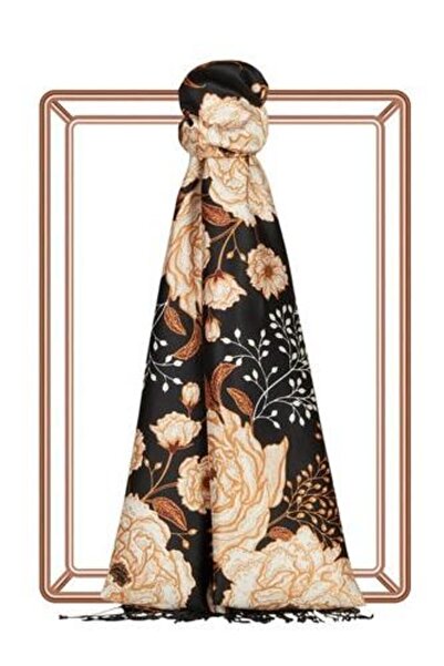 ipekevi 8251 Rosa Desenli İpek Şal