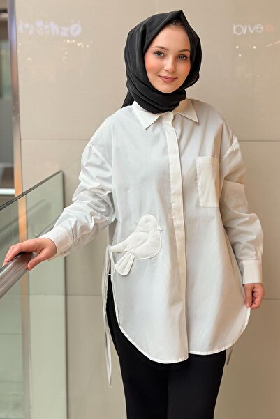 Ghisa Сорочка з логотипом птаха, що зав'язується з боків