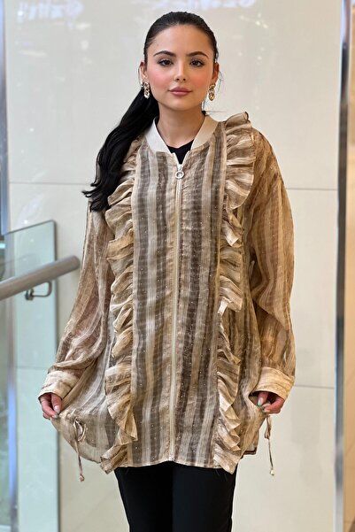 Ghisa Органза з блискавкою та рюшами