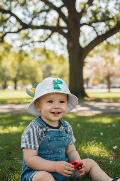 Aware Time Kitti 1-3 Yaş Erkek çocuk Figürlü Yazlık Fötr Şapka